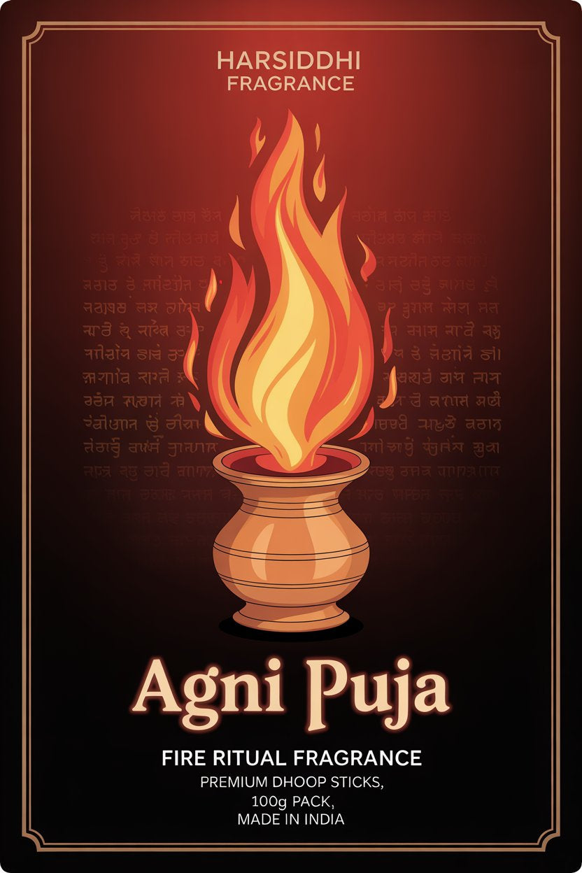 Agni Puja – Premium Dhoop Sticks (100g) | Fire Ritual Fragrance